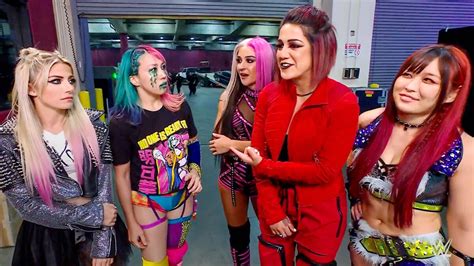 Bayley Dakota Kai And Iyo Sky Interrupt Alexa Bliss And Asuka Raw