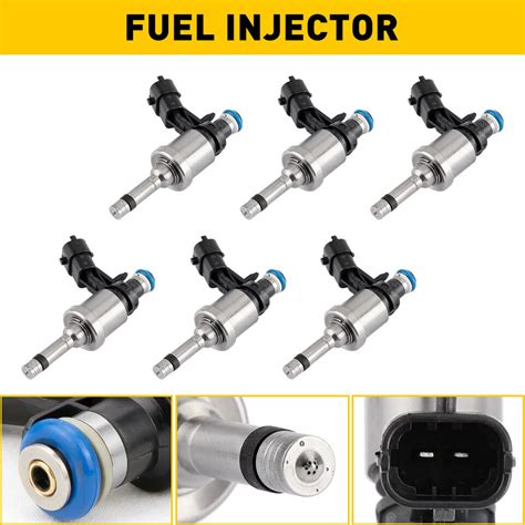 6x Fuel Injectors For GM Chevrolet Camaro Traverse GMC Acadia CTS 3 6L