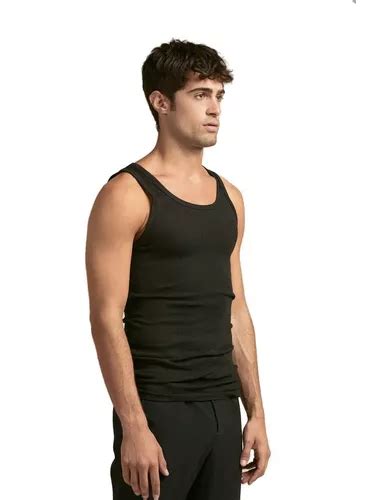 Camiseta Tres Ases Musculosa Negra Hombre Morley Art Mercadolibre