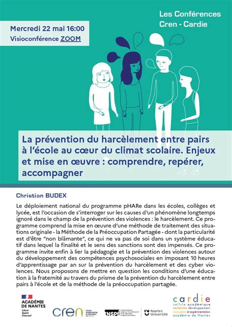 La Pr Vention Du Harc Lement Entre Pairs L Cole Au Coeur Du Climat