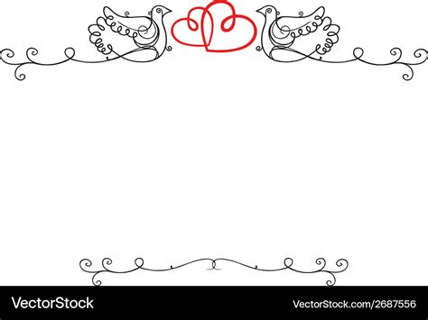 Wedding vintage frame Royalty Free Vector Image