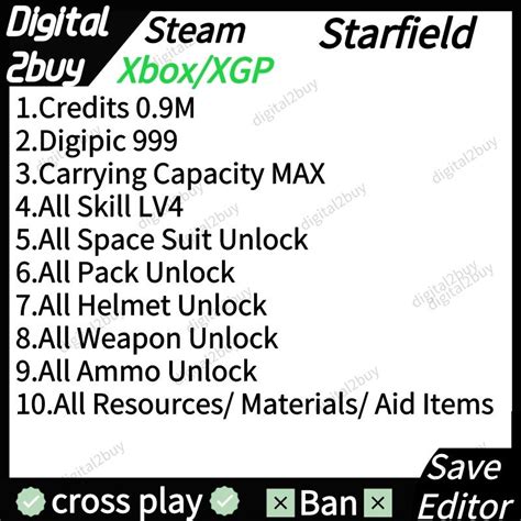 Starfield Save Editor Starfield Save Modding Starfield Cheats Steam