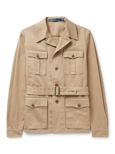 Polo Ralph Lauren Belted Cotton Twill Jacket Neutrals Polo Ralph Lauren