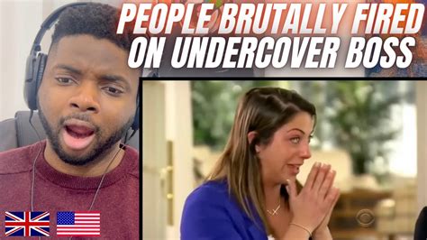 Brit Reacts To Employees That Got Brutally Fired On Undercover Boss