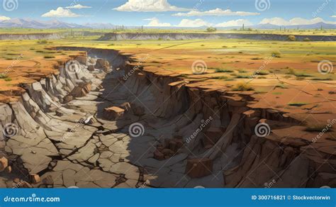 Fertile Alluvial Plains Landscape Royalty-Free Cartoon | CartoonDealer ...