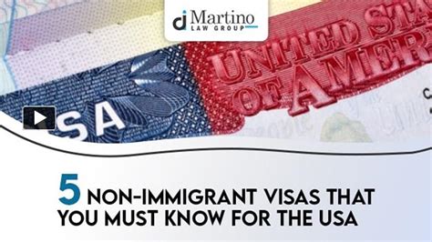 Ppt 5 Non Immigrant Visas That You Must Know For The Usa Powerpoint Presentation Free To