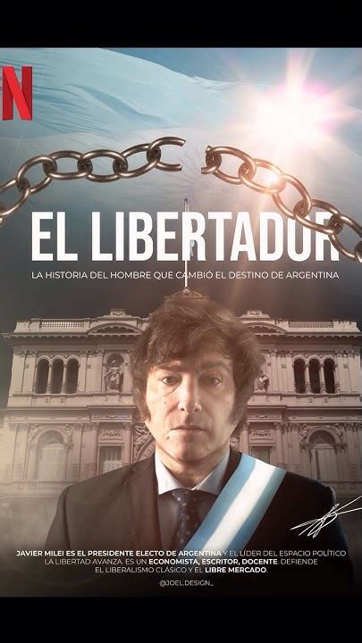 Portada Del Documental De Javier Milei Para Netflix Milei Diseñografico Mileipresidente