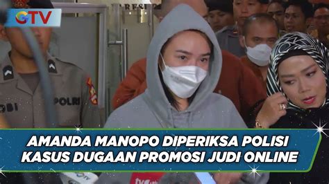 Artis Amanda Manopo Diperiksa Polisi Terkait Kasus Dugaan Promosi Situs