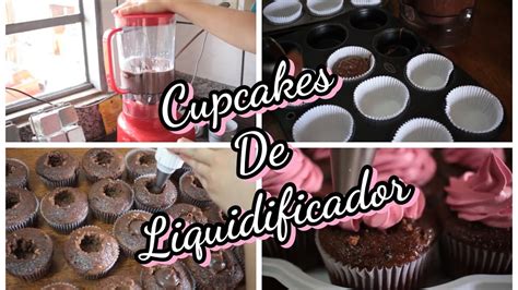 Fazendo Cupcake De Chocolate Receita F Cil De Liquidificador Youtube