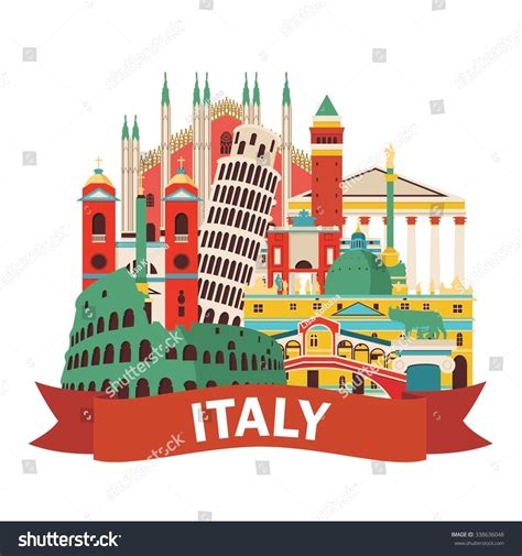 Italy Vector Illustration vector de stock libre de regalías