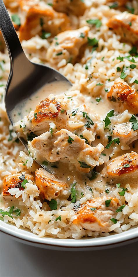 Creamy Herb Chicken Basmati Rice Chasety