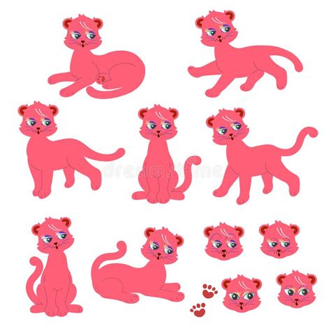 Llustration Collection Of Various Poses Of Cute Cats Stock Vector Illustration Of Friend