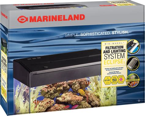 MarineLand PFE1 Eclipse Filtration And Lighting System For 10 Inch By