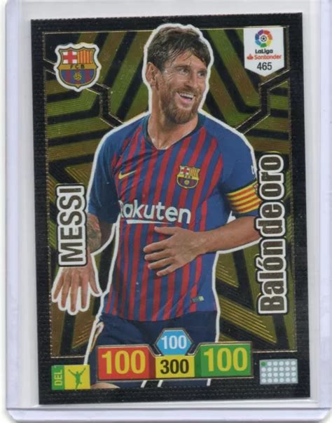 LIONEL MESSI FC Barcelona Panini Adrenalyn Xl 2018 19 La Liga Balon De