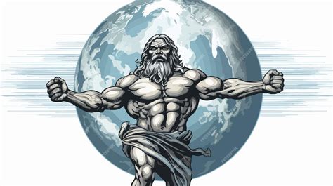 Atlas from Greek Mythology Symbol of Strength | Premium AI-generated vector