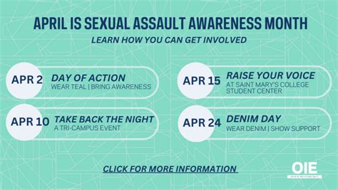 April Is Sexual Assault Awareness Month News Crime Prevention