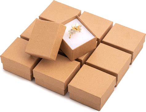 Caja de regalo para anillos de joyería 50 piezas pequeñas cajas de