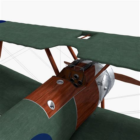 3D model Sopwith Camel Biplane VR / AR / low-poly OBJ 3DS FBX BLEND ...