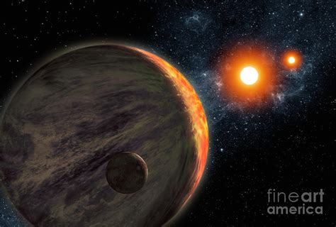 Exoplanet Kepler 16 B Photograph By Ron Miller Science Photo Library