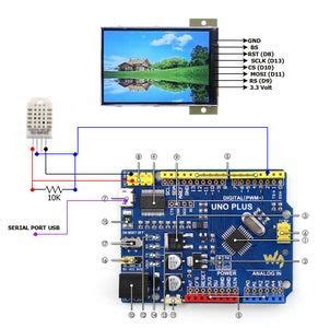 Arduino And 3 5 Inch 320480 Tft Lcd Ili9488 Spi Interface With Dht22