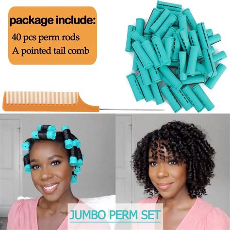 Pcs Perm Rods Set For Natural Hair Hair Rollers For Long Short