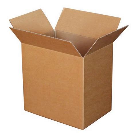 Double Wall 5 Ply Rectangle Kraft Corrugated Boxes For Food At Rs 40