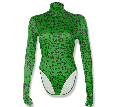 Green Leopard Bodysuit Etsy