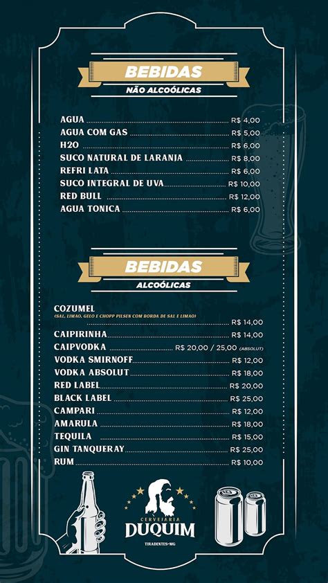 Menu Em Cervejaria Em Tiradentes Duquim Pub Bar Tiradentes