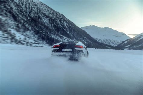 Lamborghini Huracan Sterrato Hits the Slopes, Show Off Its Snow ...