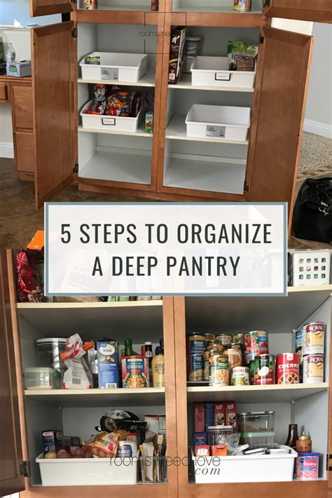 How To Organize A Deep Pantry In 5 Easy Steps Rooms Need Love Deep