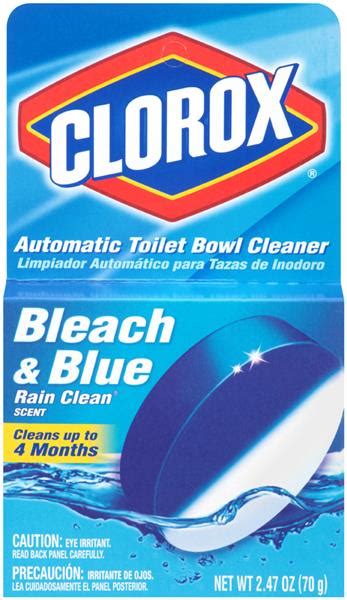 Clorox Bleach And Blue Rain Clean Automatic Toilet Bowl Cleaner 2 47 Oz Box Hy Vee Aisles