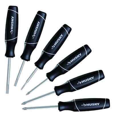 Precision Screwdriver Set 6 Piece Husky Phillips Slotted St Set