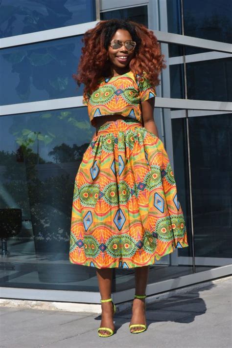 Nice African Traditional Wedding Dress Ankara Skirt Crop Top And Skirt