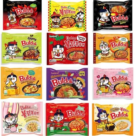 Buldak Bundle Samyang Ramen Buldak 4 8 12 Pack Etsy