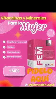 Fem Plus En Omnilife Equilibrio Hormonal Vitaminas Y Minerales