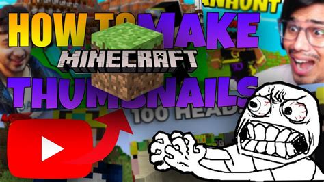 How To Make Minecraft Thumbnail Like Yessmartypie Easy Youtube