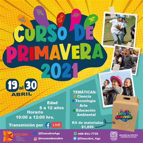 LANZA MUSEO DESCUBRE CURSO DE PRIMAVERA EN LÍNEA PARA NIÑAS Y NIÑOS