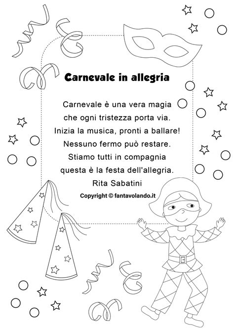 Tutte Le Poesie Di Fantavolando Per Carnevale Fantavolando