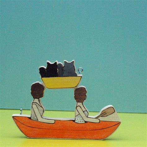 Custom Wedding Cake Topper Same Sex Lesbian Gay Couple In Canoe Or Kayak With Separate Boat