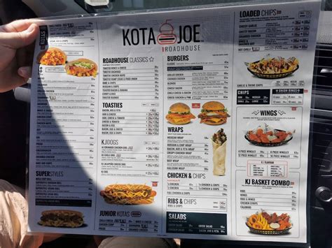 Menu At Kota Joe Roadhouse Edenvale Restaurant Edenvale Van