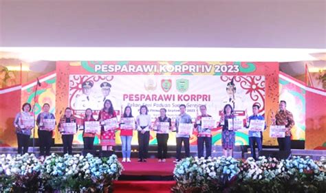 Pekan Seni Pesparawi Iv Korpri Tingkat Kalteng Resmi Ditutup Kalteng