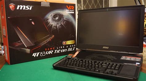 Msi Gt Vr Titan Sli Gtx Laptop Unboxing Hands On K Gaming