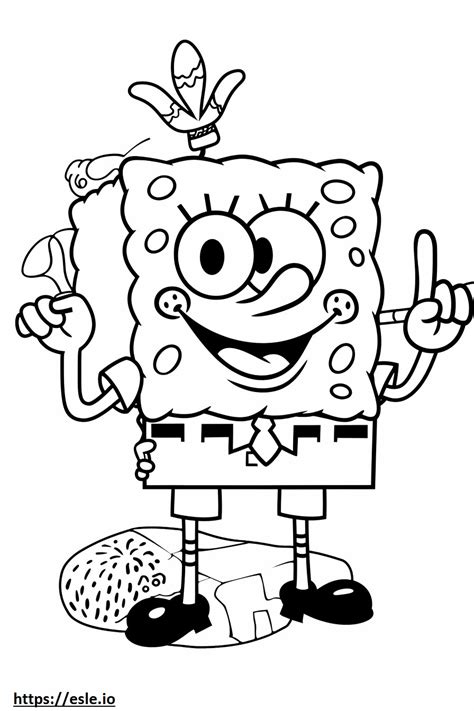 Spongebob Stoner Coloring Page