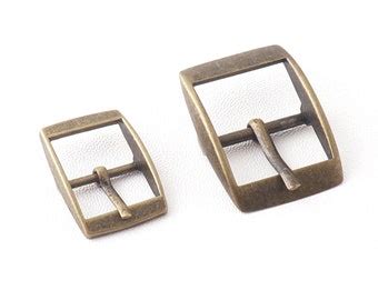 Solid Brass Square Roller Belt Buckle Heel Bar Single Prong Etsy