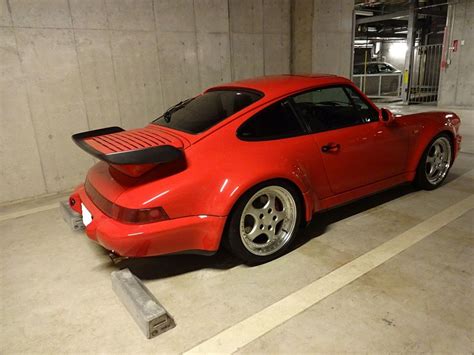 赤い964ターボが旅立って行きました ガレージj