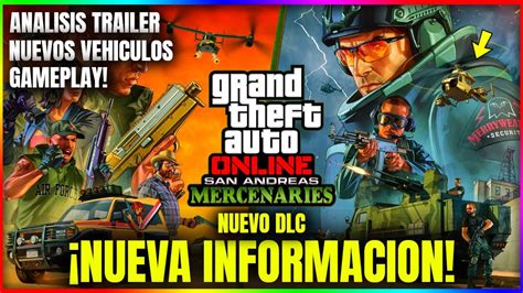 NUEVO DLC San Andreas Mercenaries TRAILER ANALISIS MÁS VEHICULOS