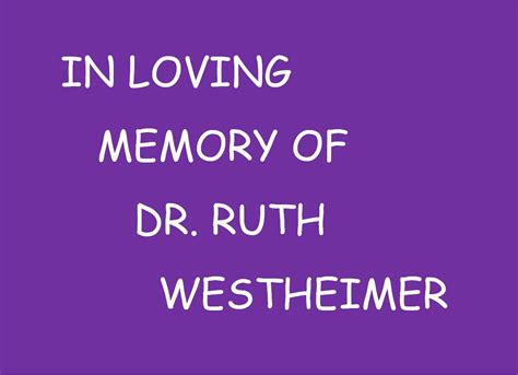 Remembering “dr Ruth” Pastoral Counseling Syracuse Ny