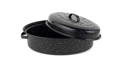 18 inch Large Turkey Roasting Pan with Lid At $17.74