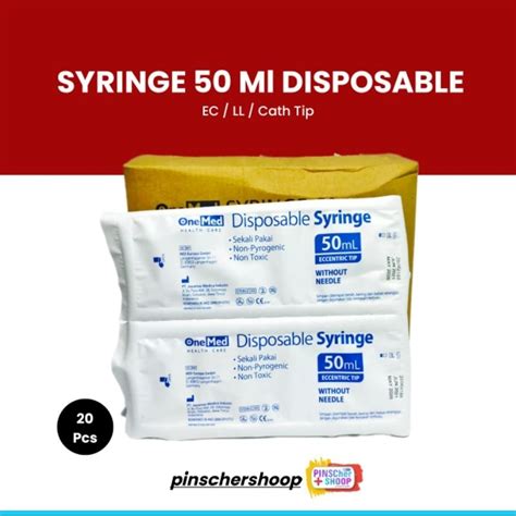 Jual SYRINGE SPUIT 50 Ml LL EC PER BOX Shopee Indonesia