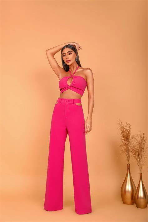 Conjunto Berlim Cal A Vazada Pink Marina Bonita Store Dot Clothing